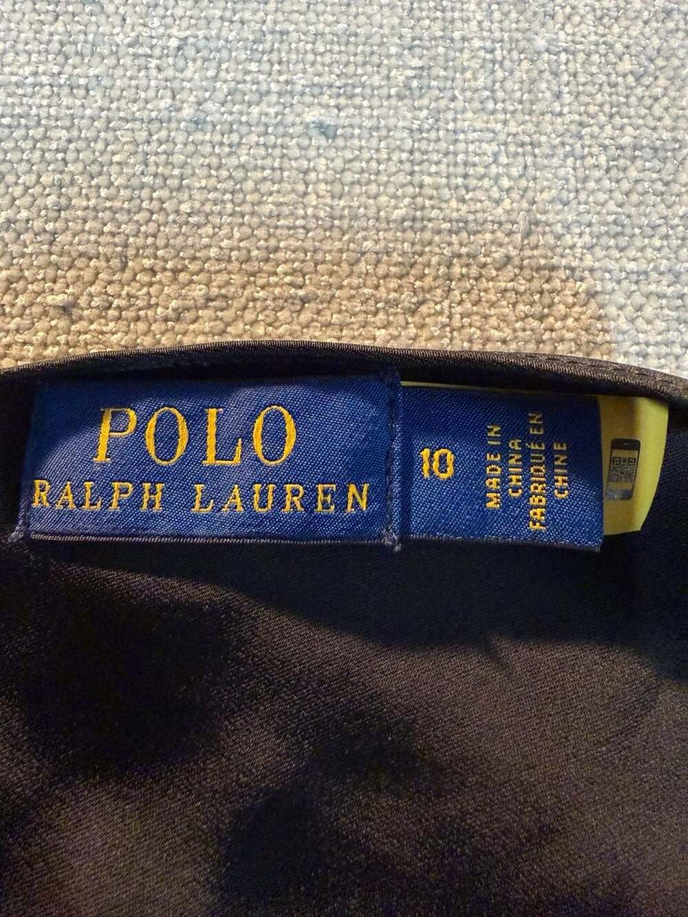 Polo Ralph Lauren Women's Black Satin Midi Slip Dress Size 10 - Picture 3 of 5